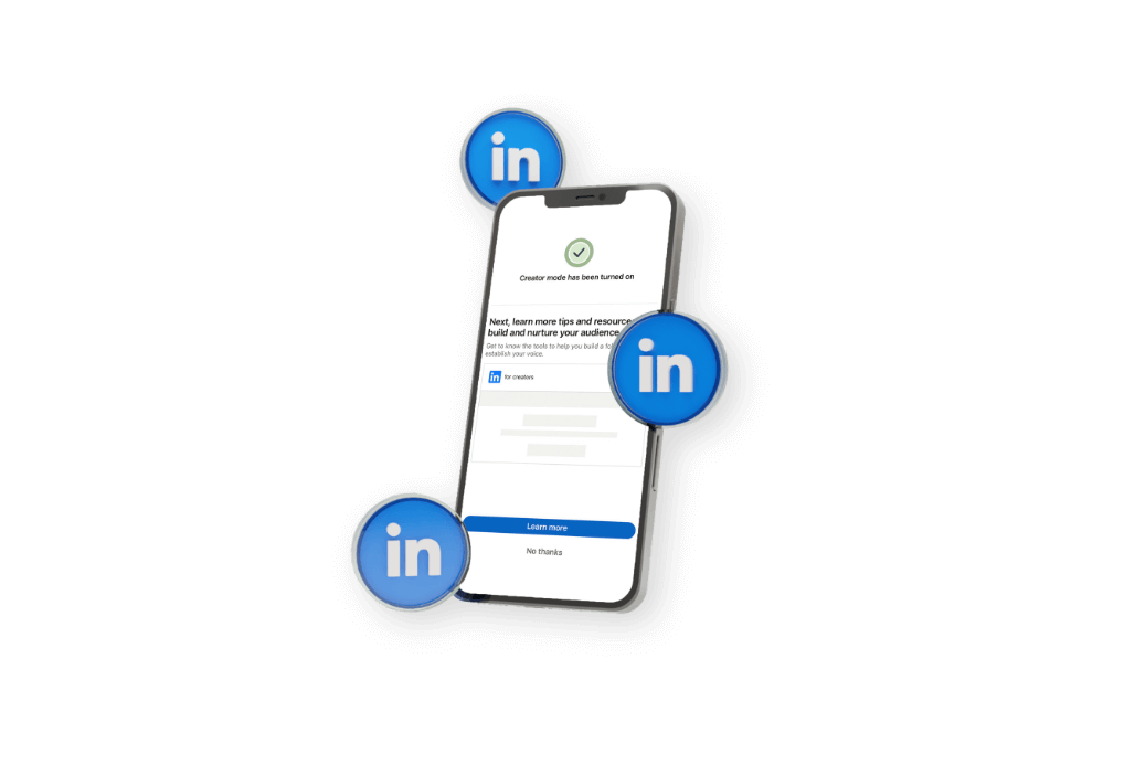 Linkedin Marketing on Phone