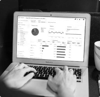 Google Analytics Dashboard on Desktop