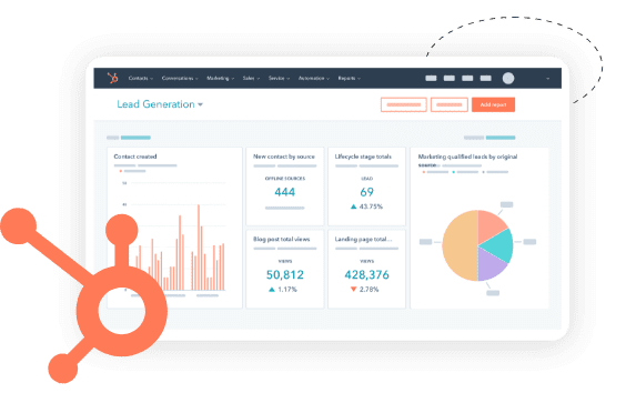 Hubspot CRM on Desktop