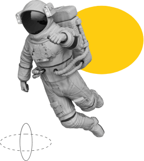 Astronaut Floating with Precision and No Guesswork