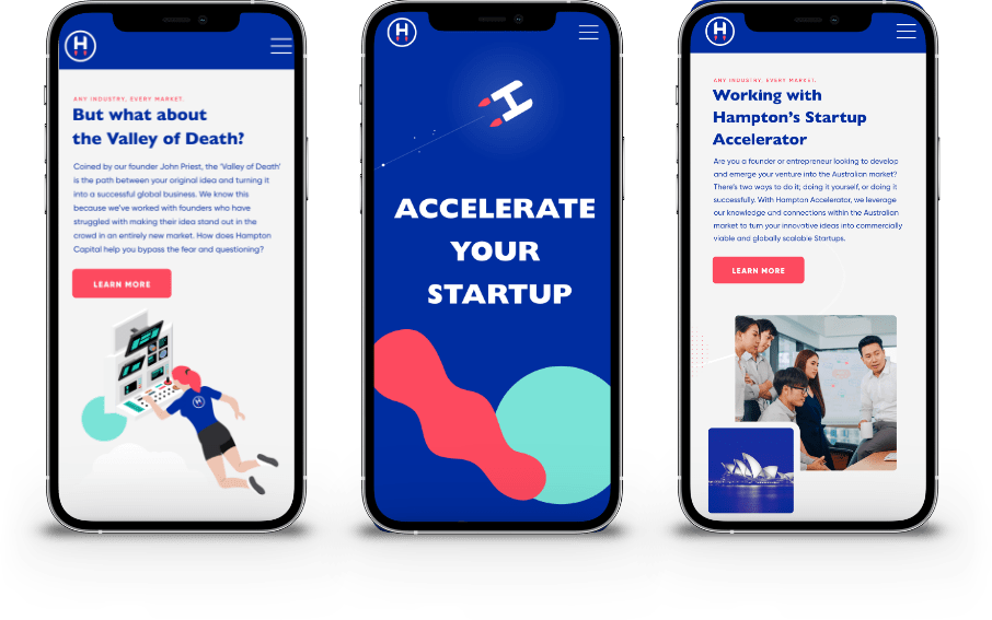 Hampton Accelerate Mobile Web Design