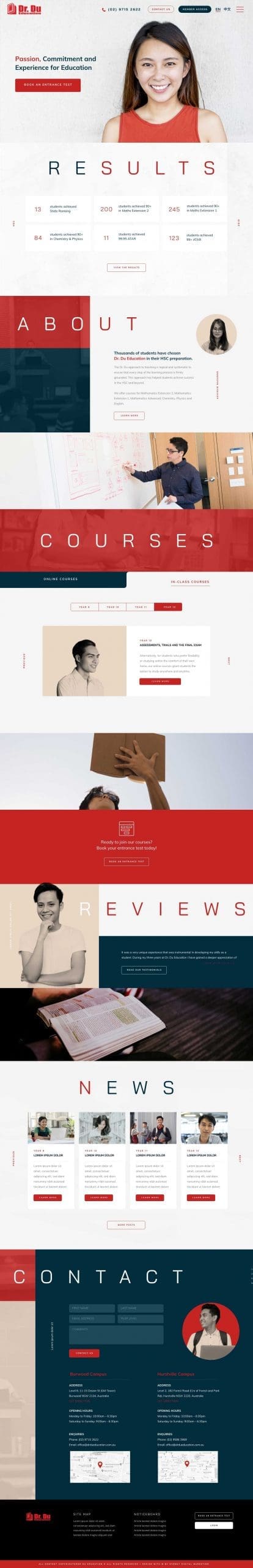 Dr Du Website Design