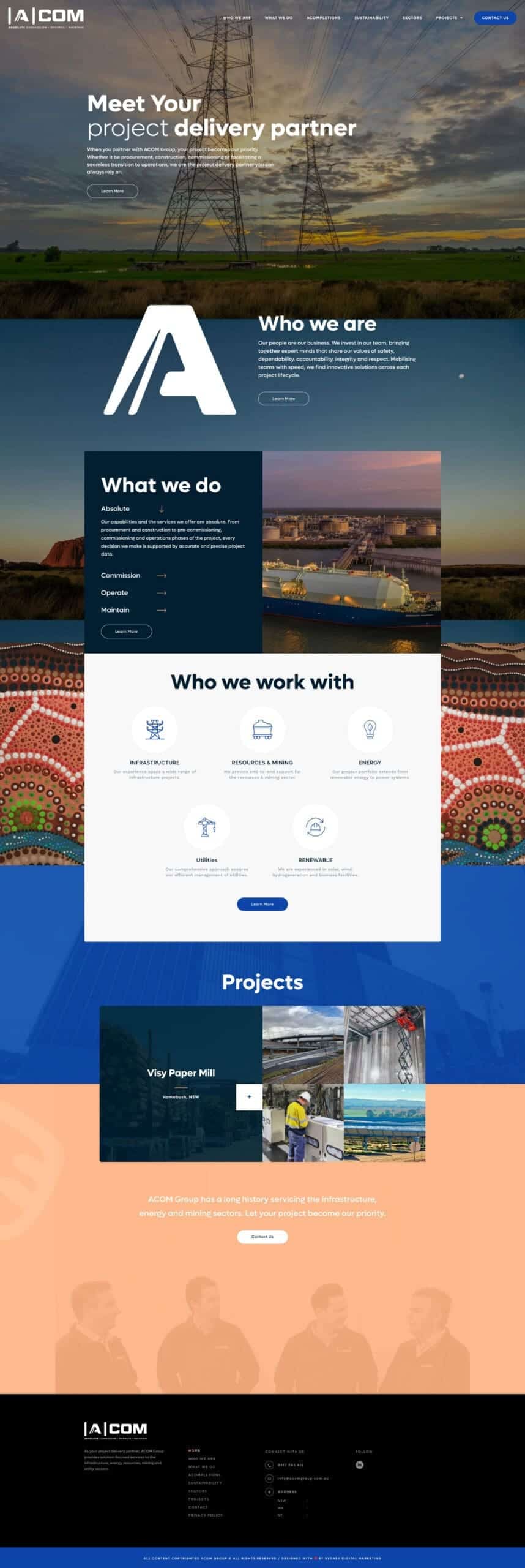 Acom Group Web Design
