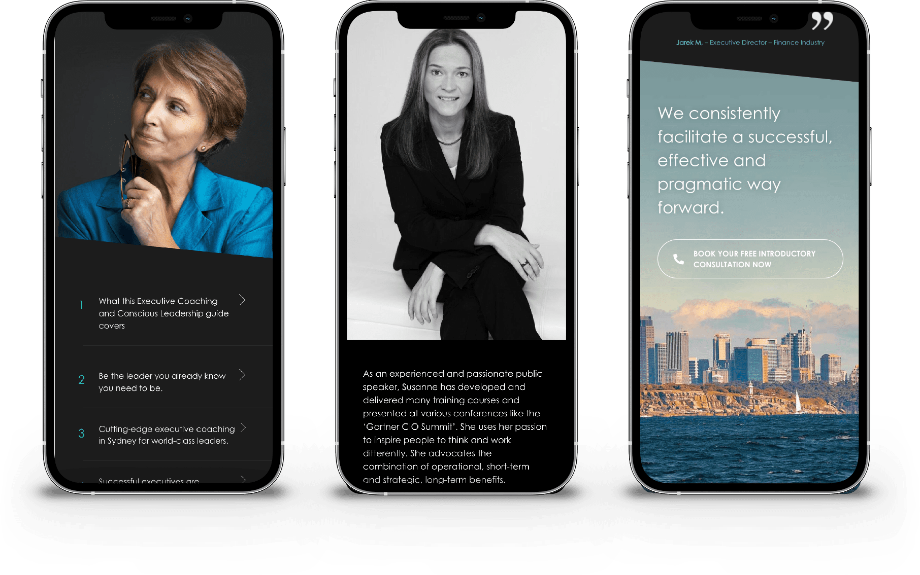 GAIA Coaching Mobile Web Design